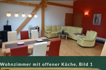 Wohnzimmer mit offener Küche, Bild 1